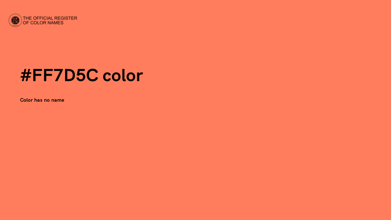#FF7D5C color image