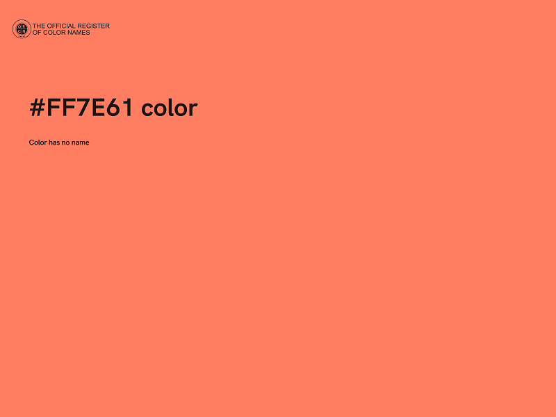 #FF7E61 color image