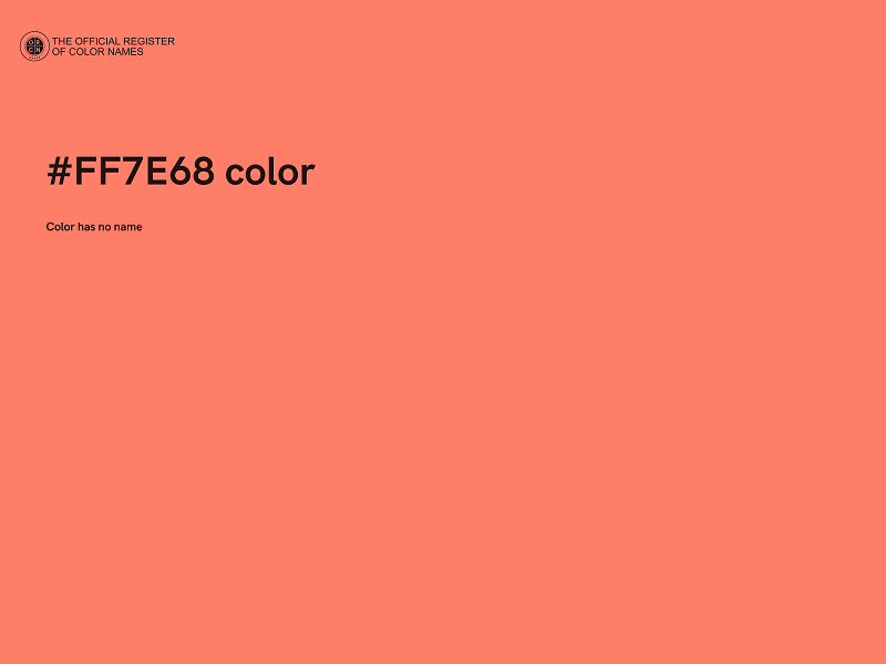 #FF7E68 color image