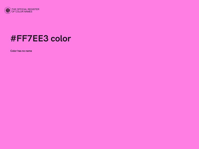 #FF7EE3 color image