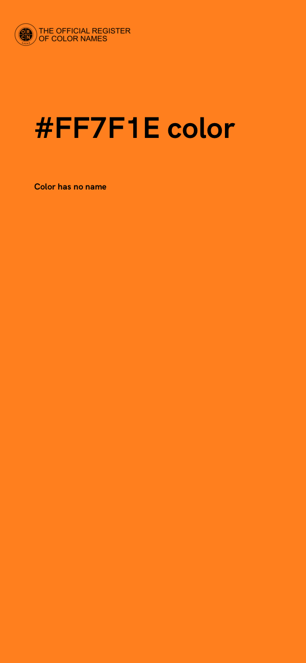 #FF7F1E color image