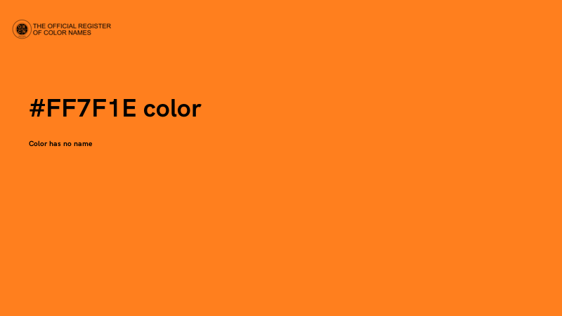 #FF7F1E color image