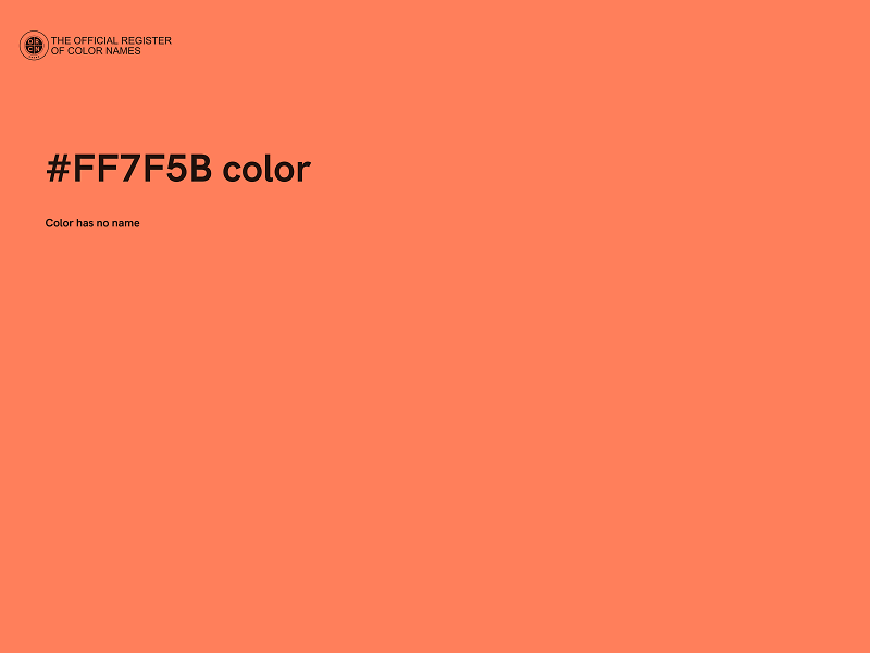 #FF7F5B color image