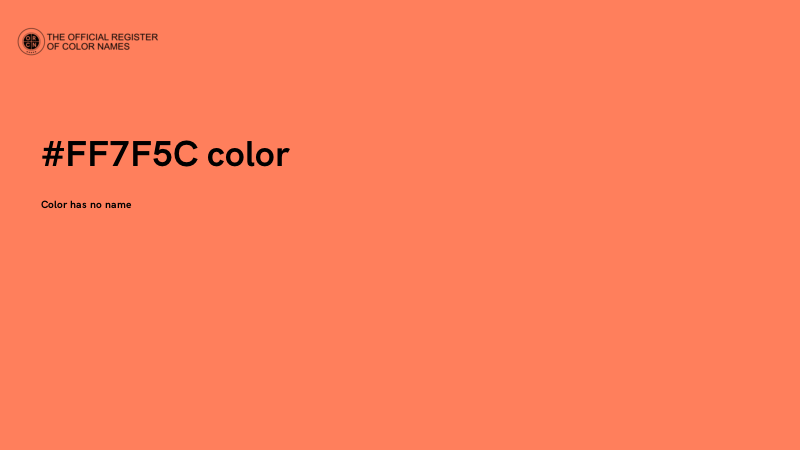 #FF7F5C color image
