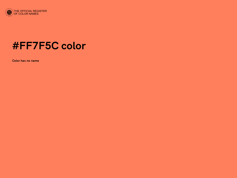 #FF7F5C color image