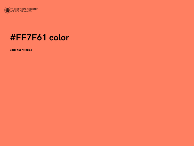 #FF7F61 color image