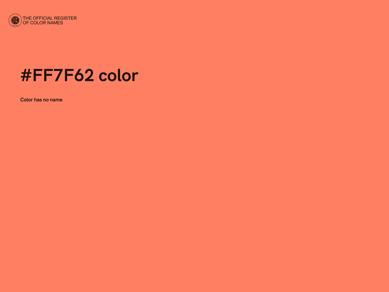 #FF7F62 color image