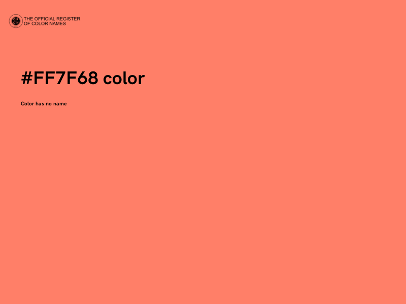 #FF7F68 color image