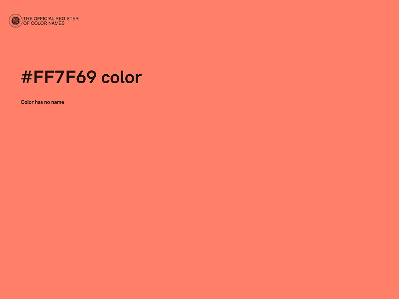 #FF7F69 color image