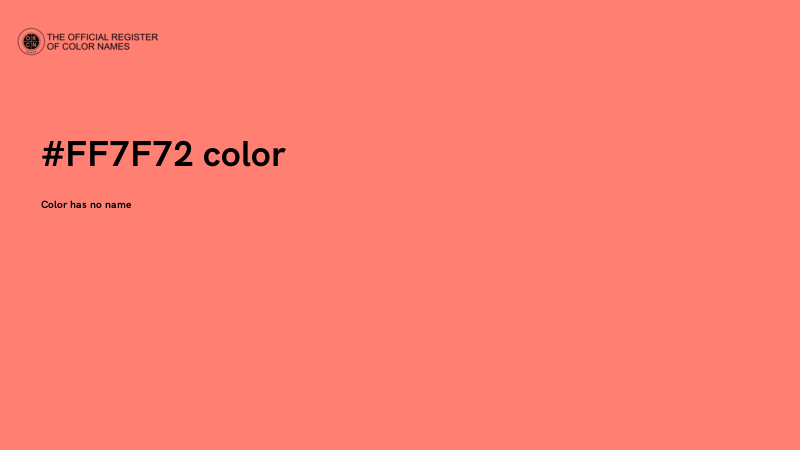#FF7F72 color image