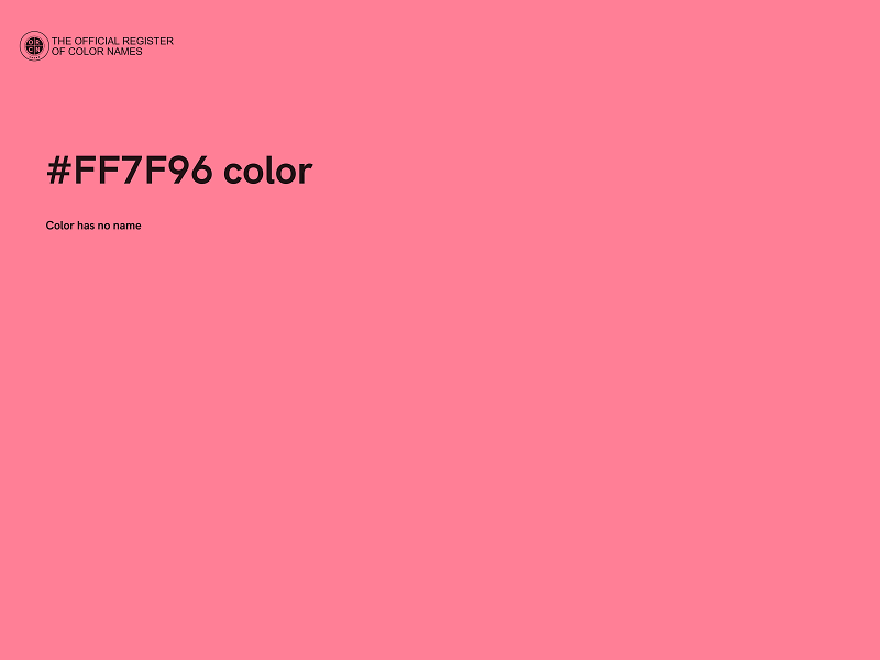 #FF7F96 color image