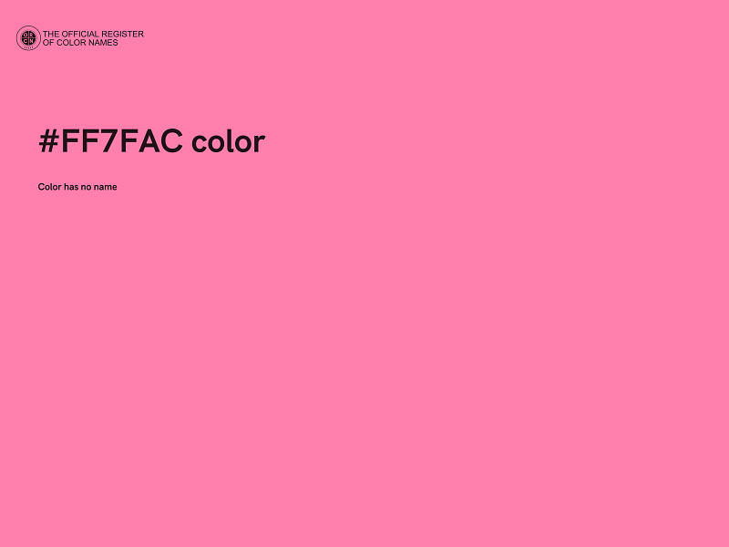 #FF7FAC color image