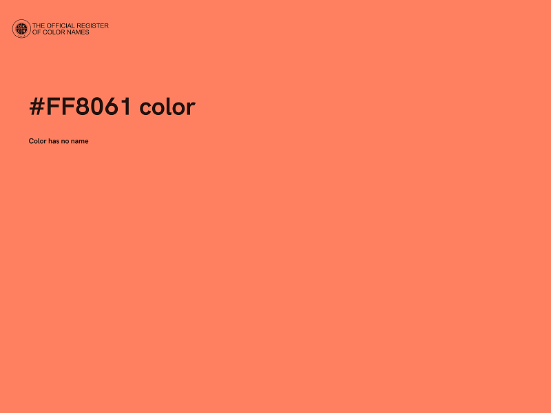 #FF8061 color image