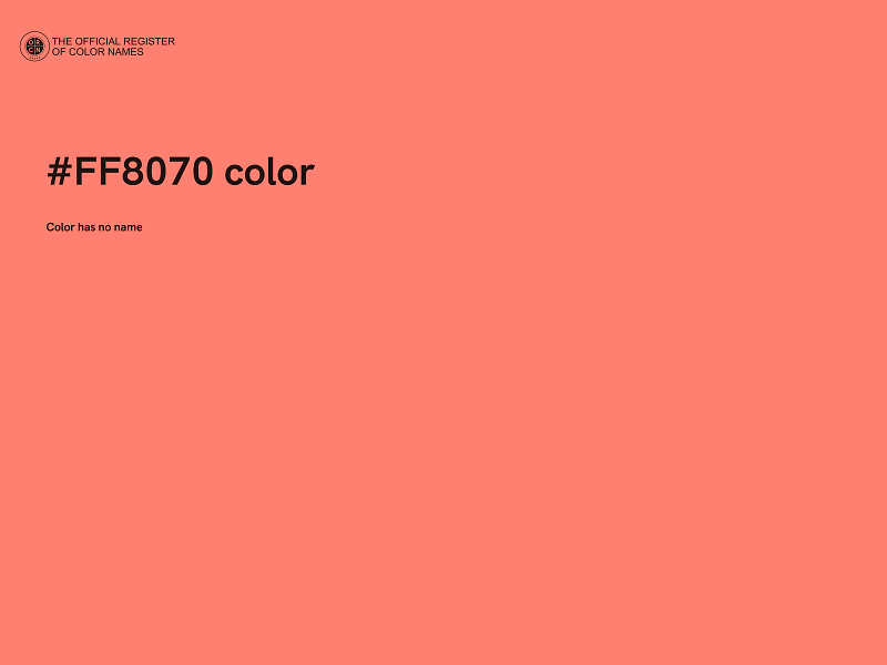 #FF8070 color image