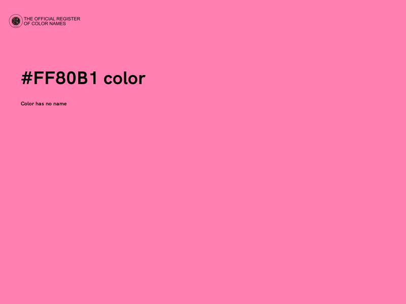 #FF80B1 color image