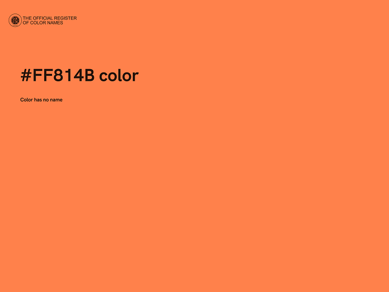 #FF814B color image