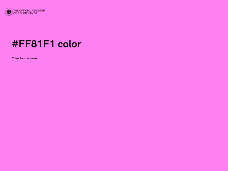 #FF81F1 color image