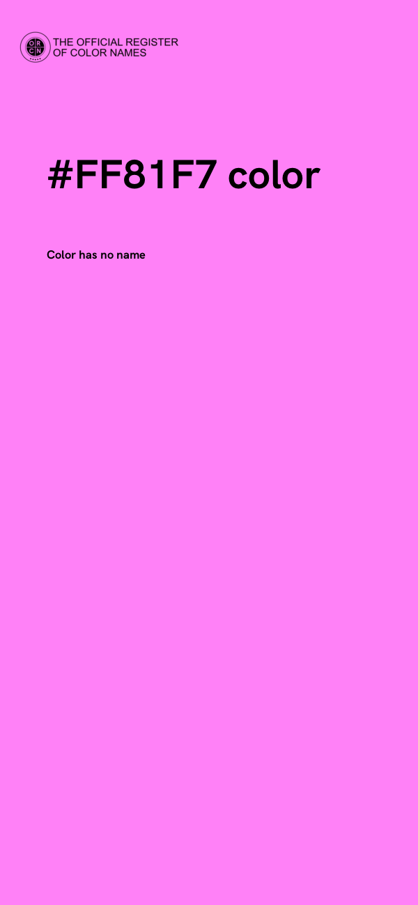 #FF81F7 color image