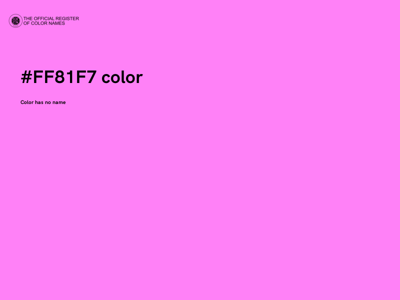 #FF81F7 color image