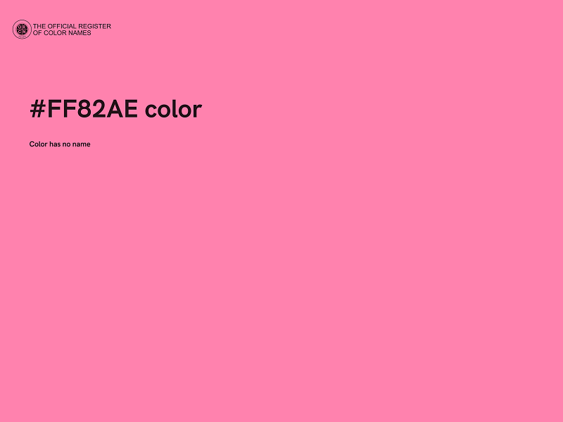 #FF82AE color image