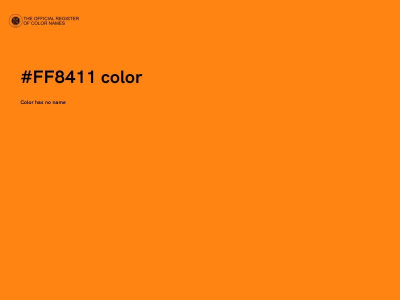 #FF8411 color image