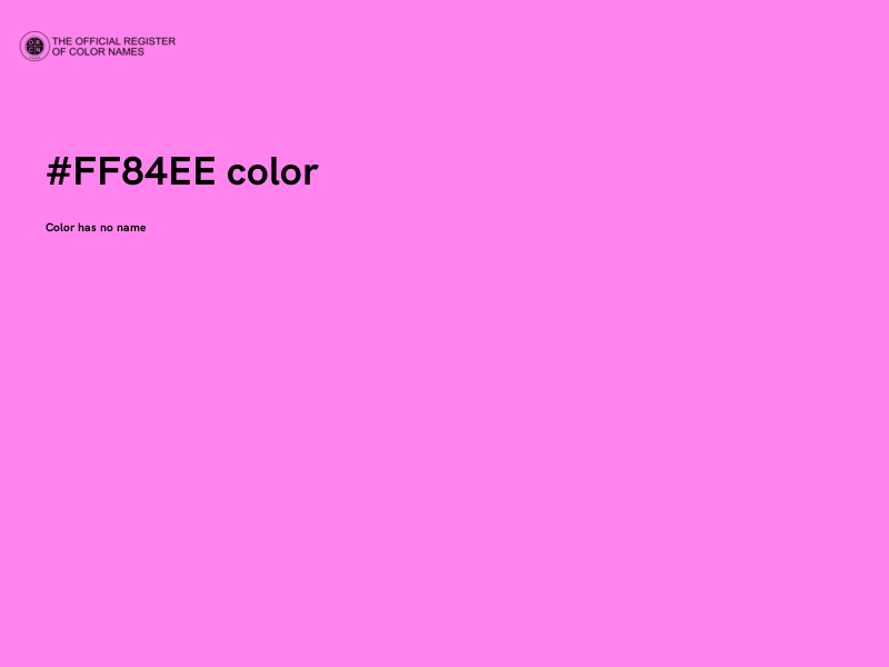 #FF84EE color image