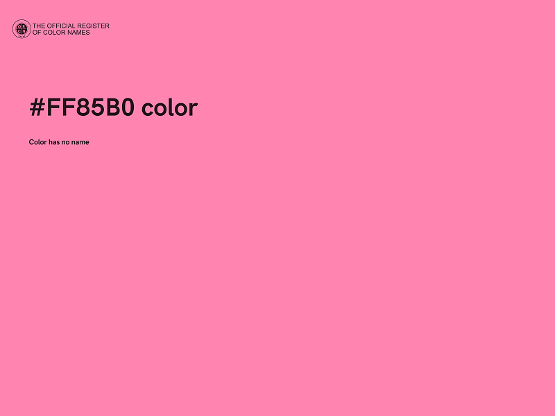 #FF85B0 color image
