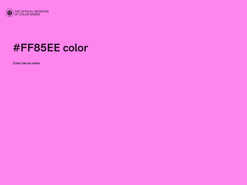 #FF85EE color image