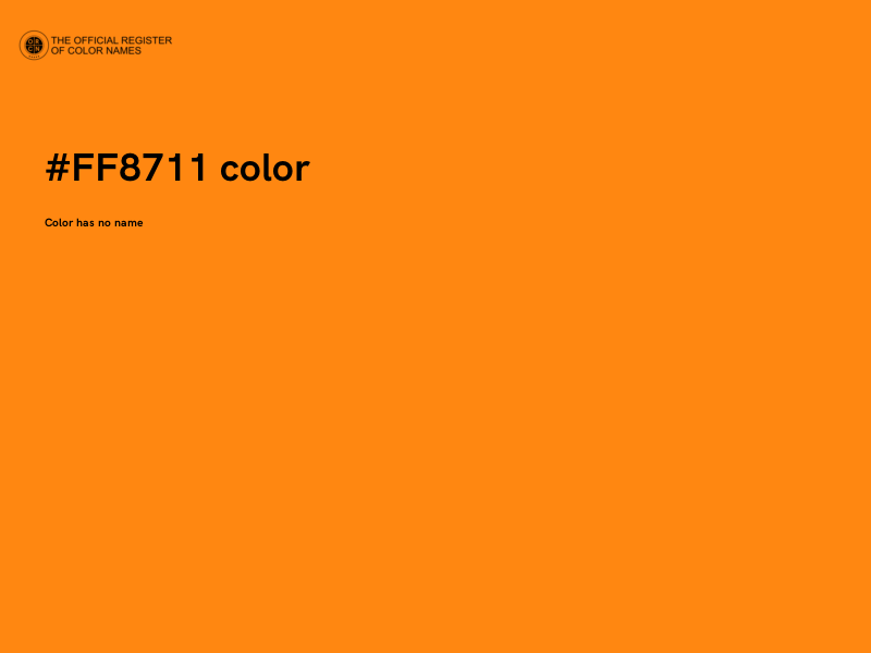 #FF8711 color image