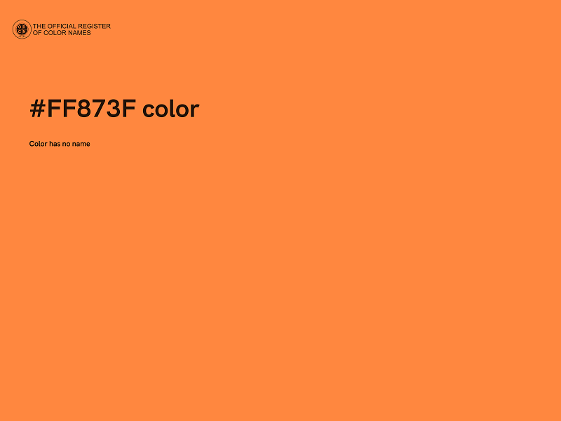 #FF873F color image
