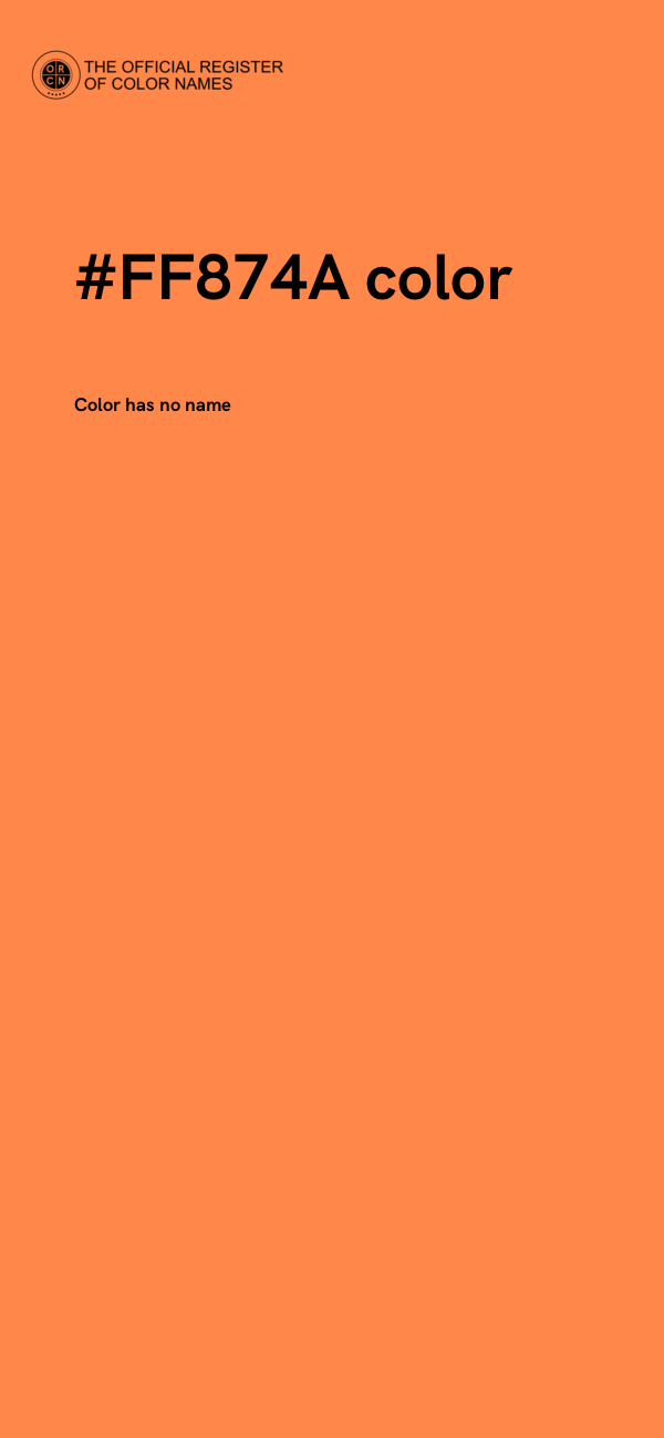 #FF874A color image
