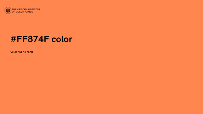 #FF874F color image