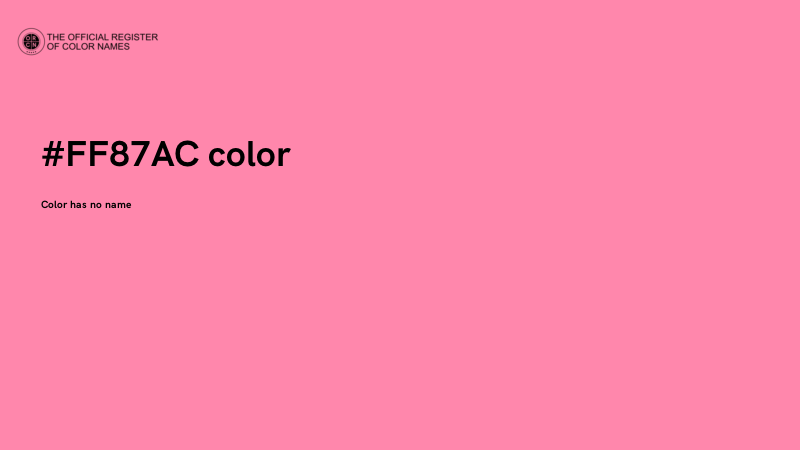 #FF87AC color image