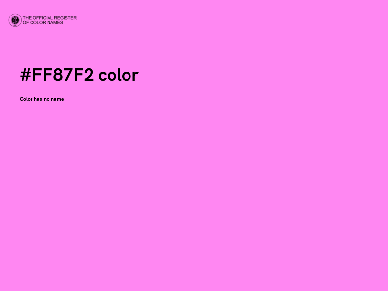 #FF87F2 color image