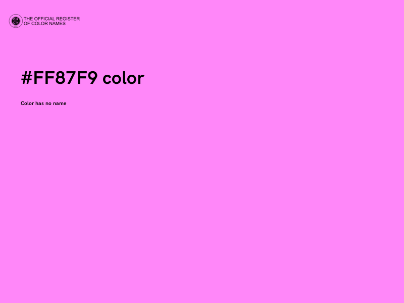 #FF87F9 color image