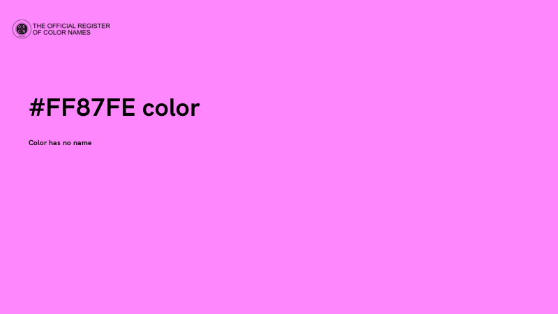 #FF87FE color image
