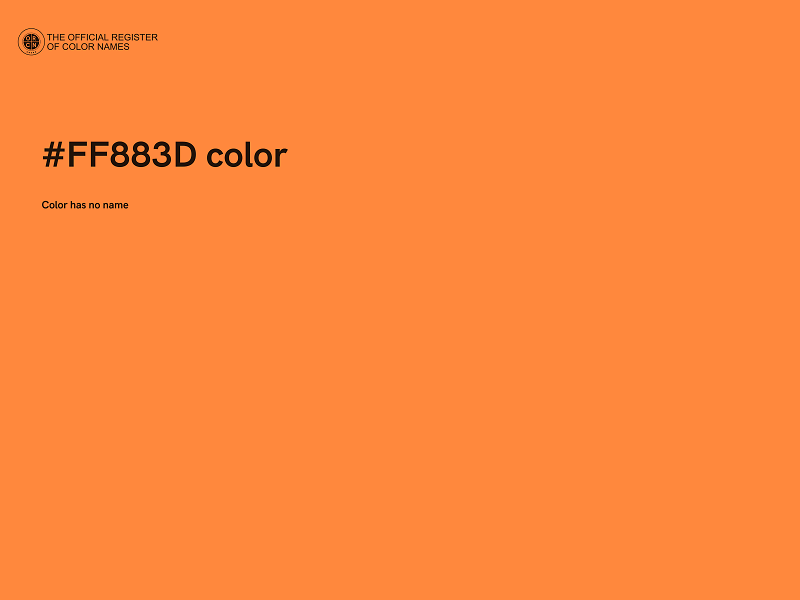 #FF883D color image