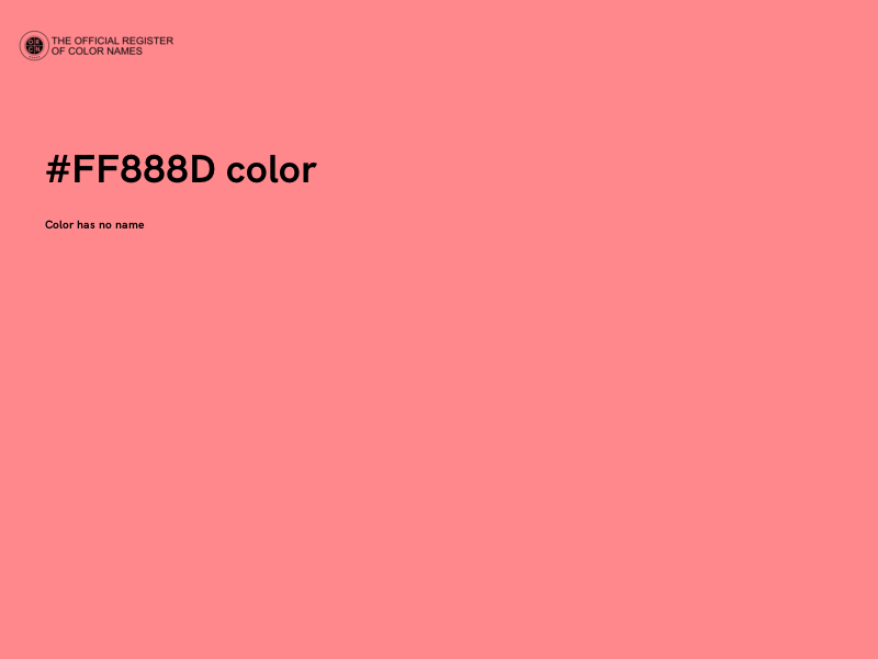 #FF888D color image