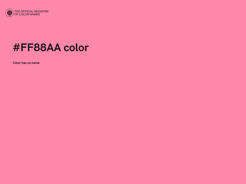 #FF88AA color image