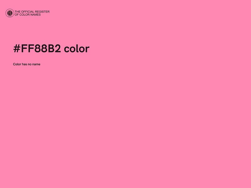 #FF88B2 color image