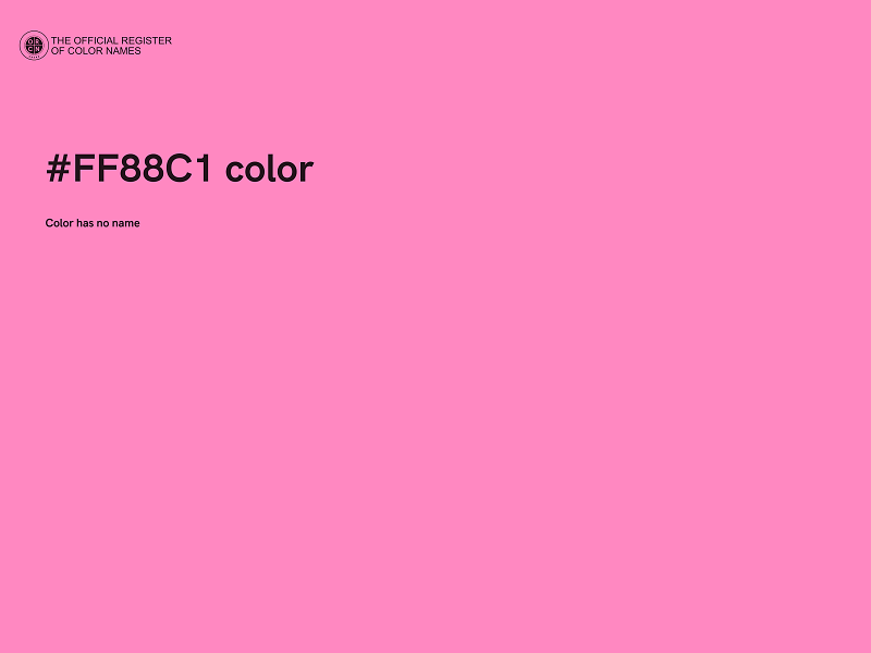 #FF88C1 color image