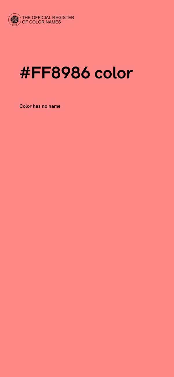 #FF8986 color image
