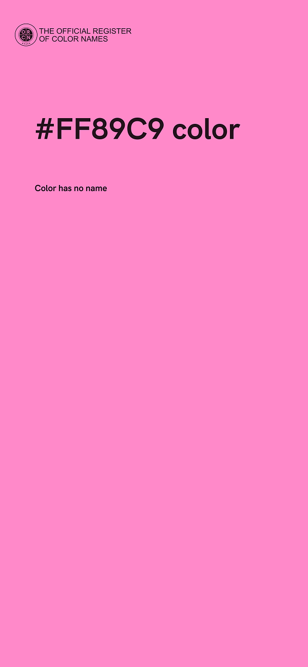 #FF89C9 color image