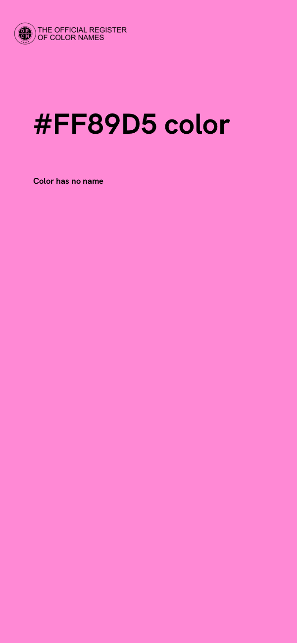 #FF89D5 color image