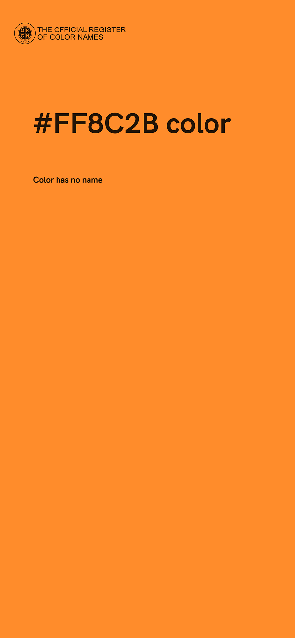 #FF8C2B color image