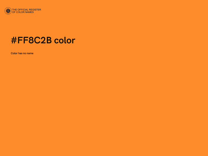 #FF8C2B color image