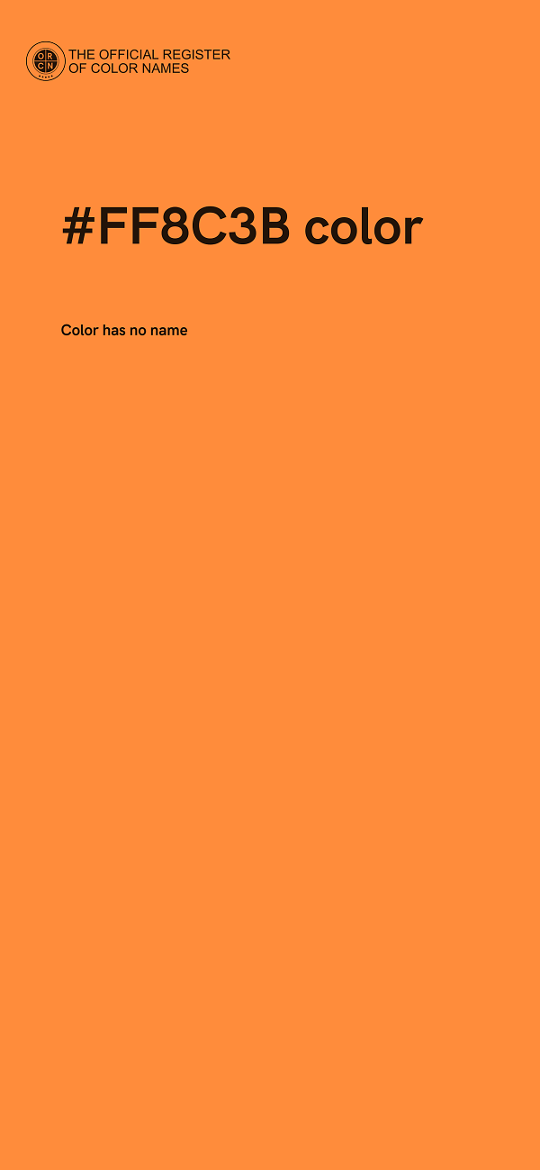 #FF8C3B color image