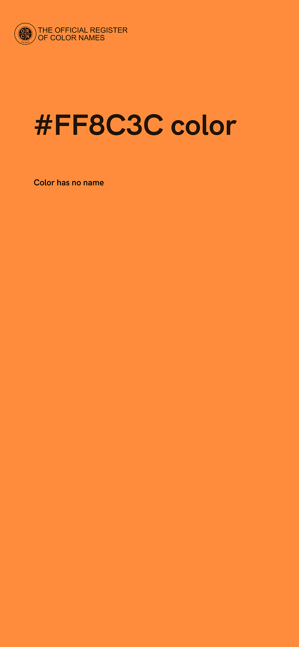 #FF8C3C color image