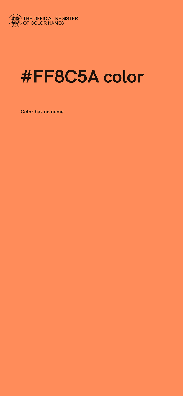 #FF8C5A color image