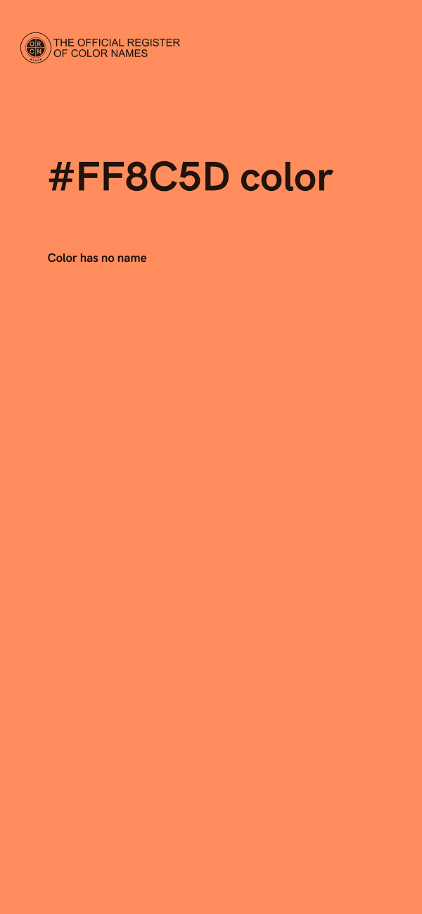 #FF8C5D color image